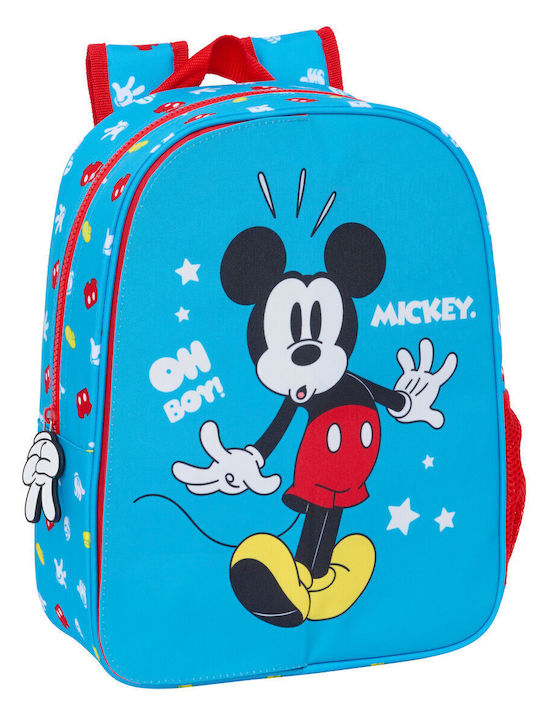 Σχολική Τσάντα Mickey Mouse Clubhouse Fantastic Μπλε Κόκκινο 26 X 34 X 11 Cm