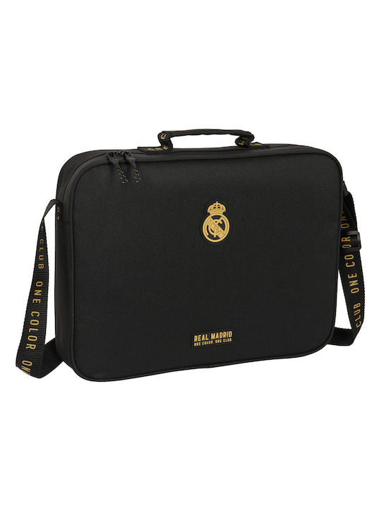 Σχολική Τσάντα Real Madrid C.f. Μαύρο 38 X 28 X 6 Cm