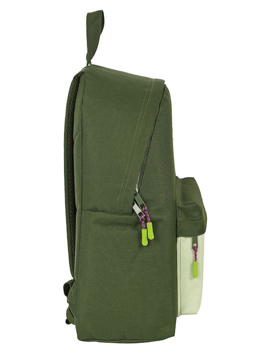 School Bag Munich Bright Khaki Green 33 X 42 X 15 Cm