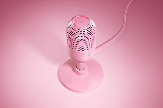 Razer Seiren V3 Mini Microfon Condensator USB de birou pentru Vocale Mercur în Culoarea Pink