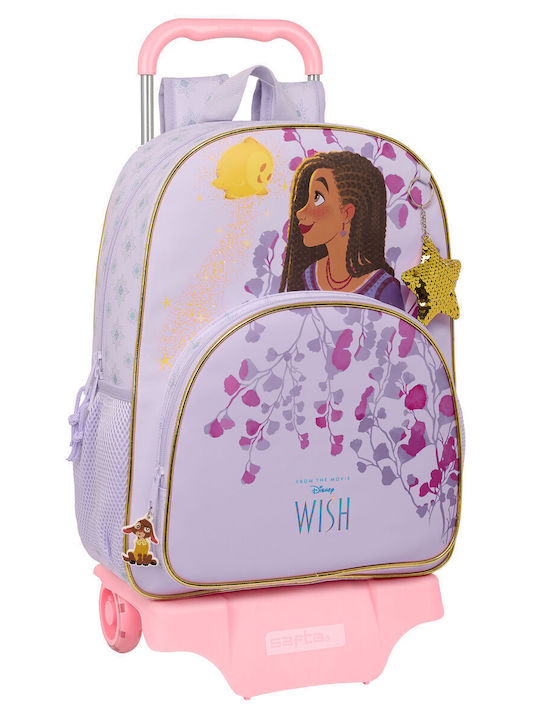 School Bag With Wheels Wish Lilac 33 X 42 X 14 Cm School Bag With Wheels Wish Lilac 33 X 42 X 14 Cm