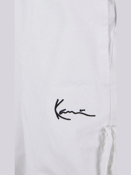Small Signature Γυναικείο Υφασμάτινο Παντελόνι Άσπρο