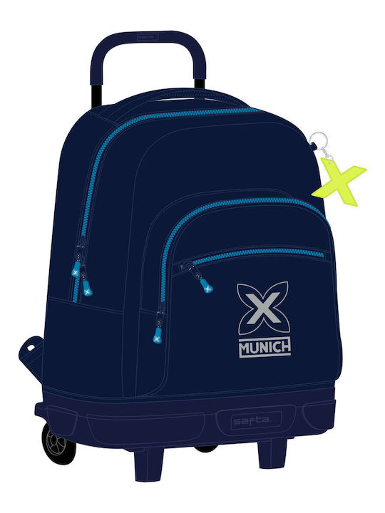 School Bag With Wheels Safta Blue 33 X 22 X 45 Cm