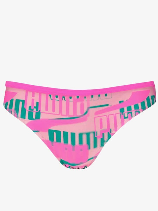PUMA Kids Swimwear Bikini Fluo Pink Combo