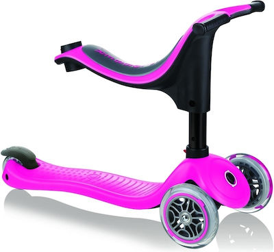 Globber Kids Scooter Go-up Sporty 3-Wheel with Seat Fuchsia