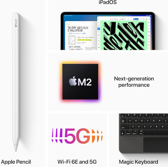 Apple iPad Pro 2022 5G 12.9" (8GB/256GB) Silver