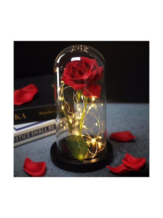 Zola Ewige Rose Rot 11.5cm mit LED 1Stück