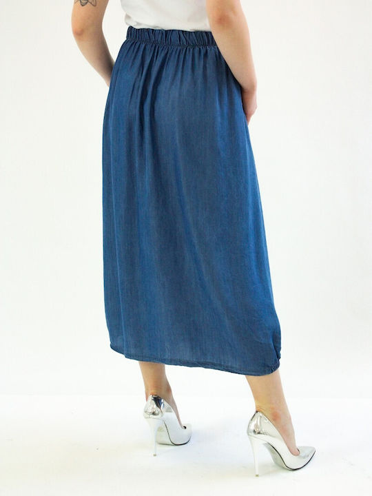 Brak Denim Skirt in Blue color