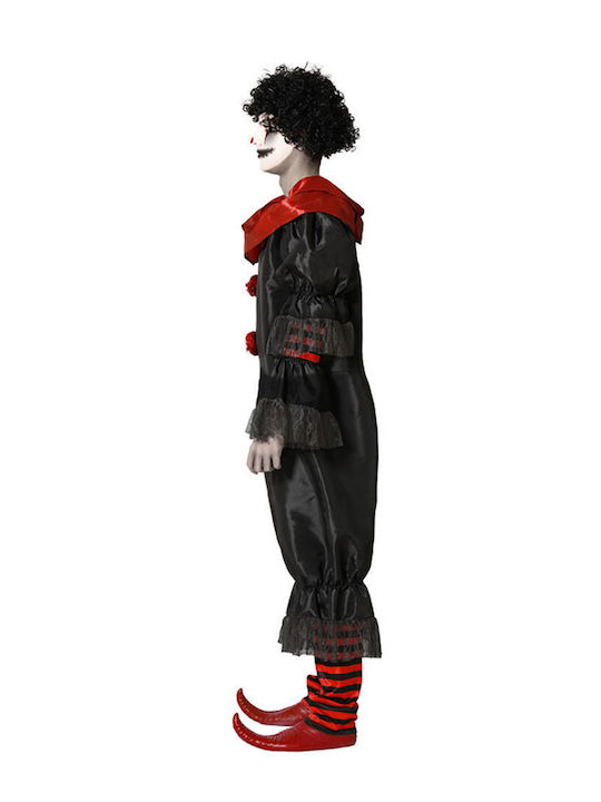 Halloween Kostüm für Erwachsene Schwarzer Clown (x1)