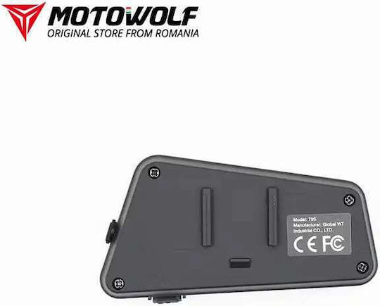 Toucare T9S-4 Ενδοεπικοινωνία Μονή για Κράνος Μηχανής με Bluetooth