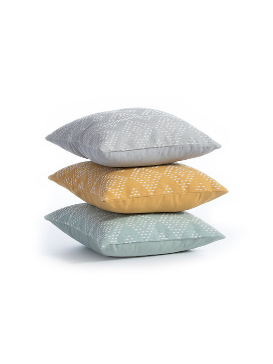 Nef-Nef Homeware Sofa Cushion Quantum from 100% Cotton Aqua 45x45cm. 035317