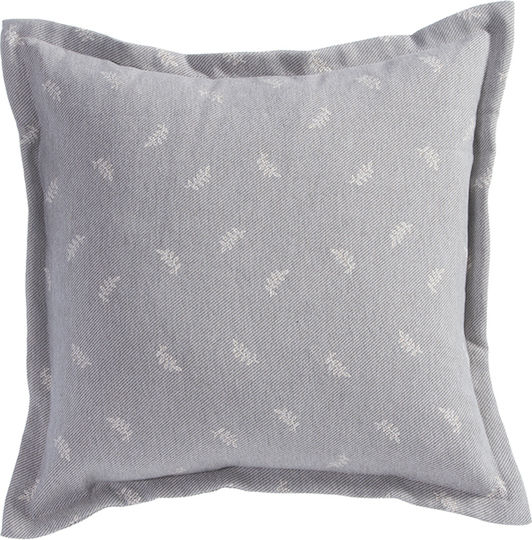 Nef-Nef Homeware Μαξιλάρι Καναπέ Amaranta από Βελούδο Grey 50x50εκ.