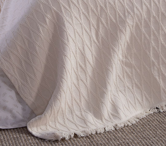 Nef-Nef Homeware Outlast Κουβέρτα Πικέ Υπέρδιπλη 230x240εκ. Ecru