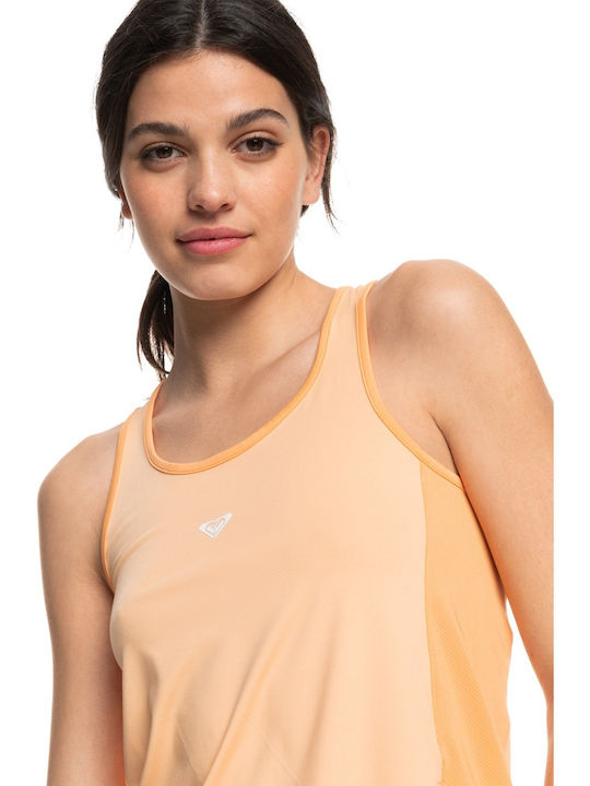 Roxy Damen Sommer Bluse Ärmellos Peach