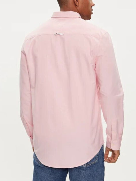 Oxford Long Sleeve Shirt In Regular Fit Pink