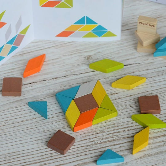 Plan Toys Blocuri Mozaic Din Lemn pentru 3-99 ani Ani 26buc