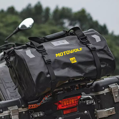 Στεγανός Σάκος 66l Ουράς Μοτοσυκλέτας Motowolf Mdl0717 – Χακί