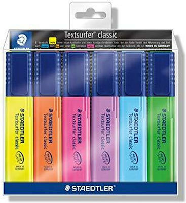 Set of Staedtler Textsurfer Classic Underline Markers 6 Pieces (x10)