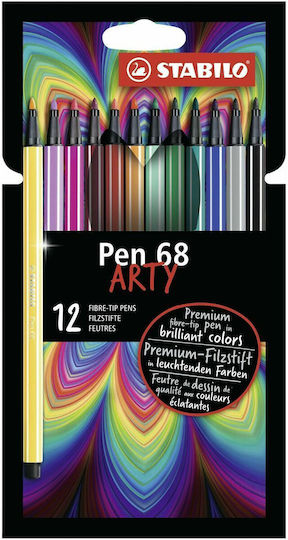 Markerset Stabilo Pen 68 Arty 12 Stück Buntes