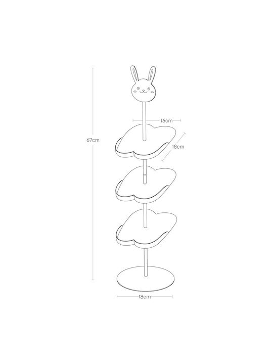 Yamazaki - Детска кутия за обувки Bunny Pk