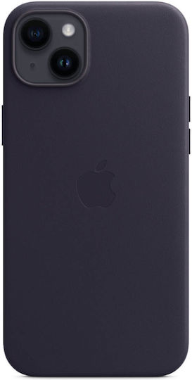 Apple Leather Case with MagSafe Back Cover Δερμάτινο Ink (iPhone 14 Plus)
