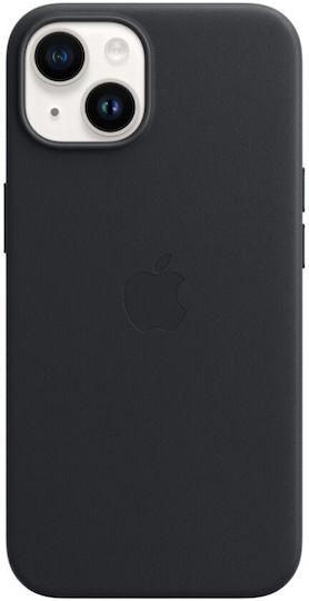Apple Umschlag Rückseite Leder Midnight (iPhone 14)
