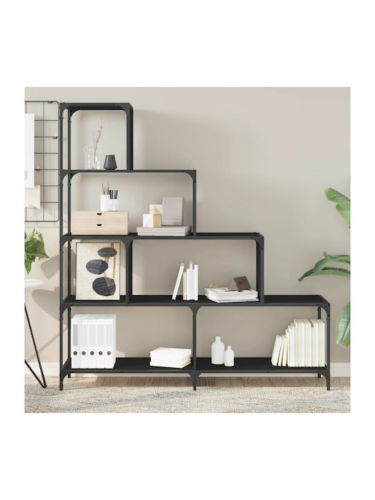 Bibliothek Black Velvet-Black Metal 139x33.5x149cm