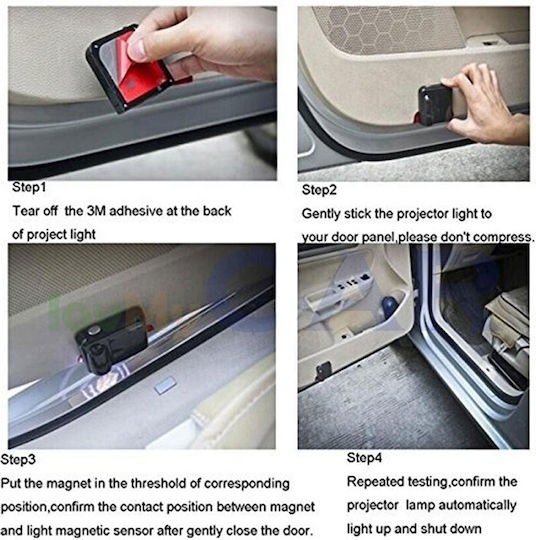 Car Door Projectors with Logo Mazda