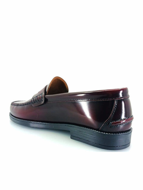 Men's Leather Loafers Burgundy