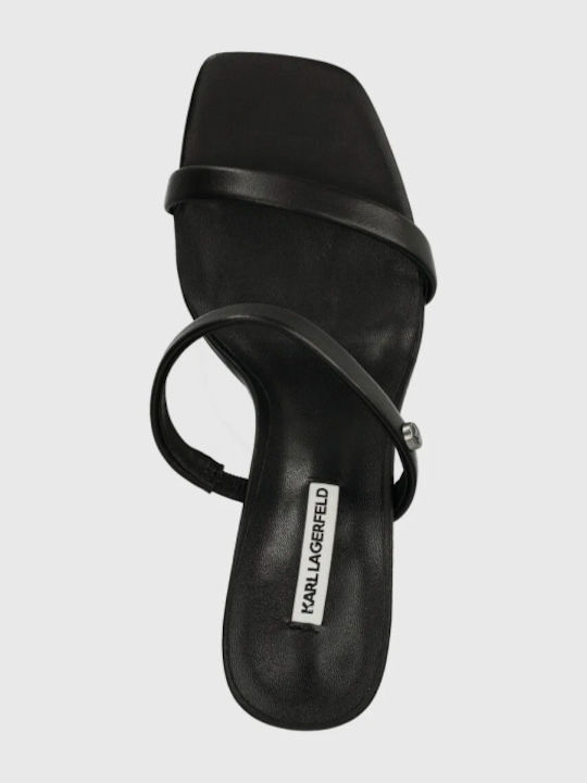 Karl Lagerfeld Γυναικείο Σανδάλι Tower Double Strap Kl33920 000 Black