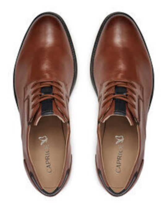 Caprice Men's Leather Dress Shoes Brown