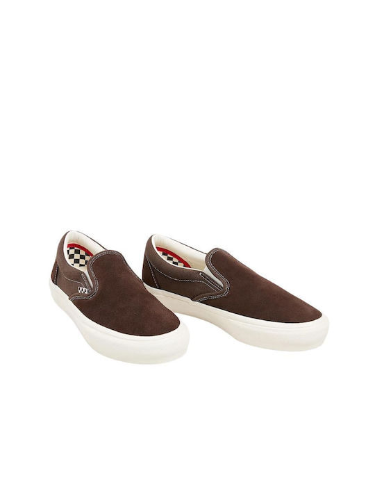 Skate Men's Slip-Ons Chocolate Brown