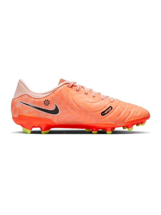 Nike Tiempo Legend 10 Academy FG/MG Χαμηλά Ποδοσφαιρικά Παπούτσια με Τάπες Πορτοκαλί