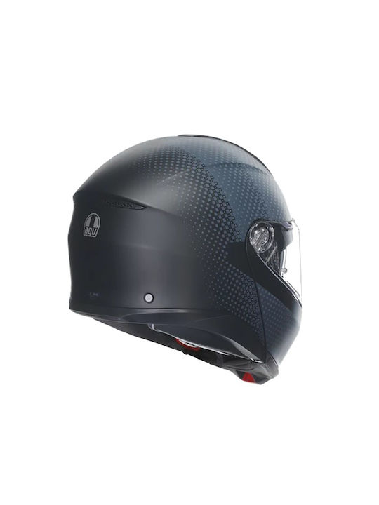 AGV Tourmodular Flip-Up Helmet with Pinlock and Sun Visor ECE 22.06 1620gr Matt Black/Grey