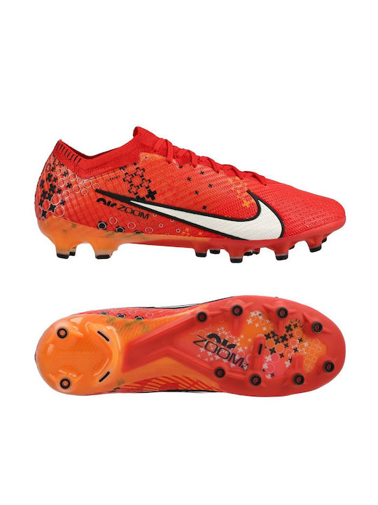 Nike Mercurial Vapor 15 Mds Elite AG-Pro Low Football Shoes with Cleats Red