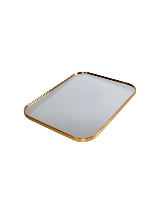 Koopman Wandspiegel mit Gold Metallisch Rahmen 55x45cm 1Stück