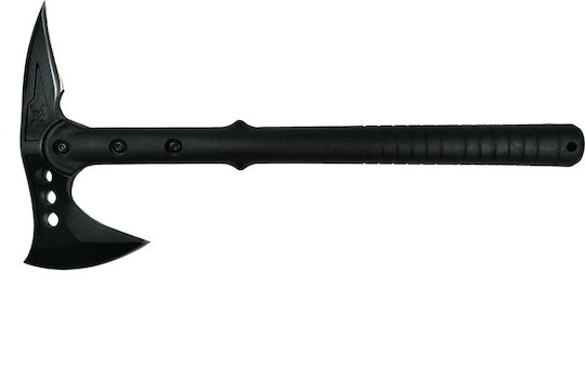 Set Pirate Skull Axe 39 Cm Wave Blade Knife 30 Cm Depox Stainless Steel Black