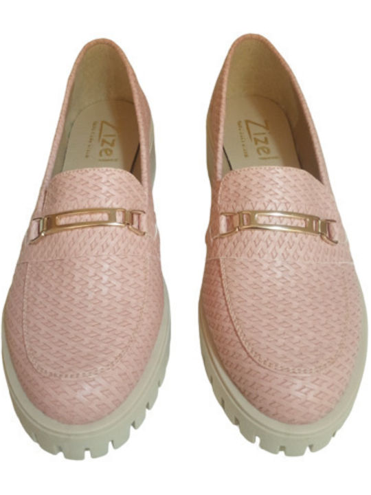 Damen Mokassins in Rosa Farbe