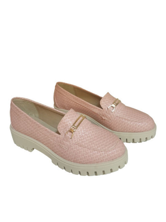 Damen Mokassins in Rosa Farbe