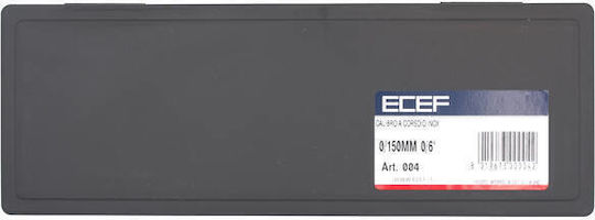 ECEF Inox 0/6" Ψηφιακό Παχύμετρο με Εύρος Μέτρησης έως 0 - 150mm