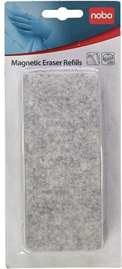 Резервна магнитна гума за маса Nobo Magnetic X10 Grey 7,5 X 16 см