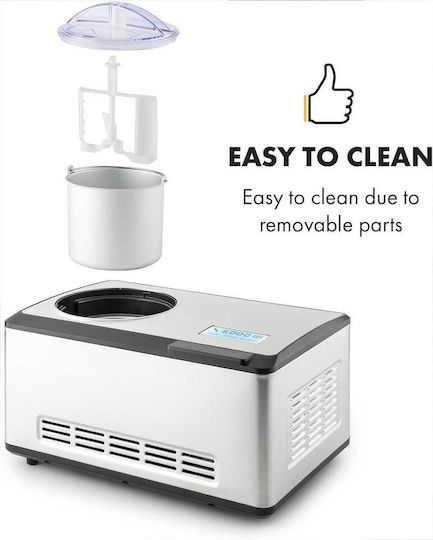 Klarstein Dolce Bacio TK49 Ice Cream Maker 2lt Silver