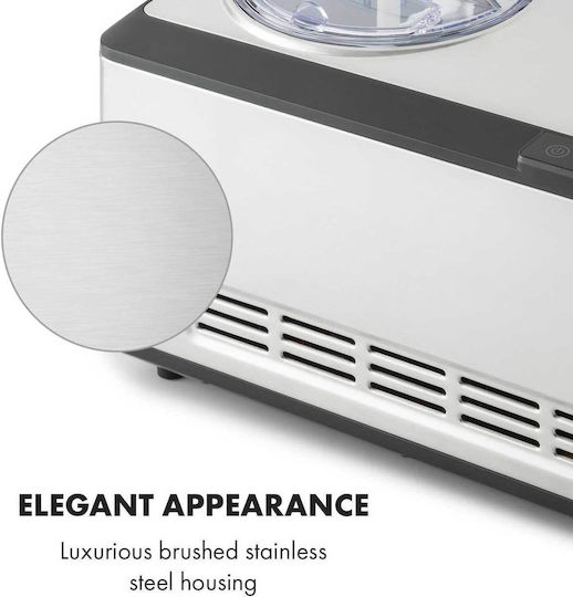 Klarstein Dolce Bacio TK49 Ice Cream Maker 2lt Silver