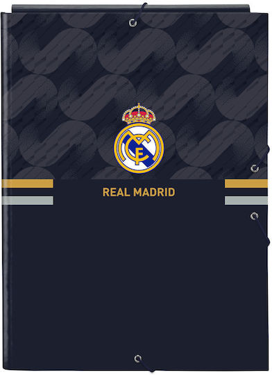 Real Madrid Folder with Ears for Paper A4 Blue