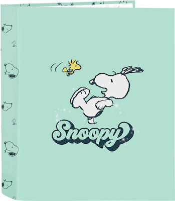 Peanuts Snoopy and Woodstock Φάκελος για Χαρτί A4 Πράσινος