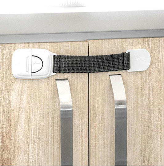 Baby Jem Cabinet & Drawer Lock made of Plastic in White Color 4pcs