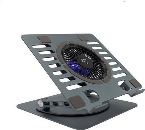 White Shark GCP-16 Ice Monster Cooling Pad for Laptop up to 17.3" with 1 Fan and Lighting Gray