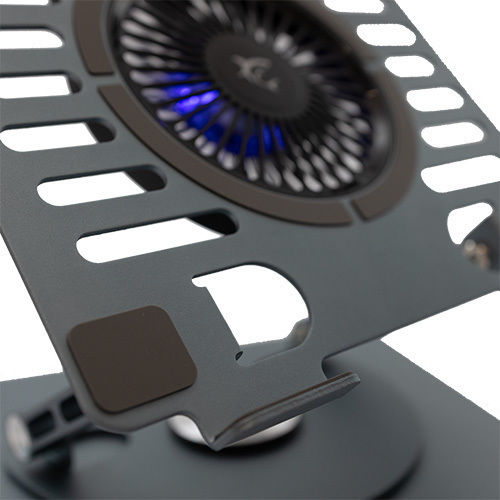 White Shark GCP-16 Ice Monster Cooling Pad for Laptop up to 17.3" with 1 Fan and Lighting Gray