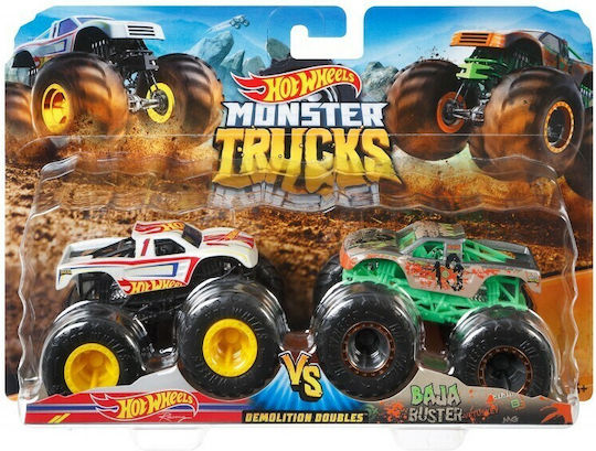 Hot Wheels Monster Trucks Cars Set Assorted 1:64 Monster Truck For 3+ Years (Various Designs) 2 pcs