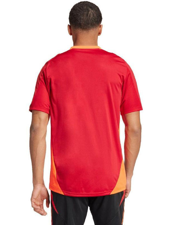 Adidas Tiro 24 Competition Bărbați T-shirt Sportiv cu Mânecă Scurtă Roșu